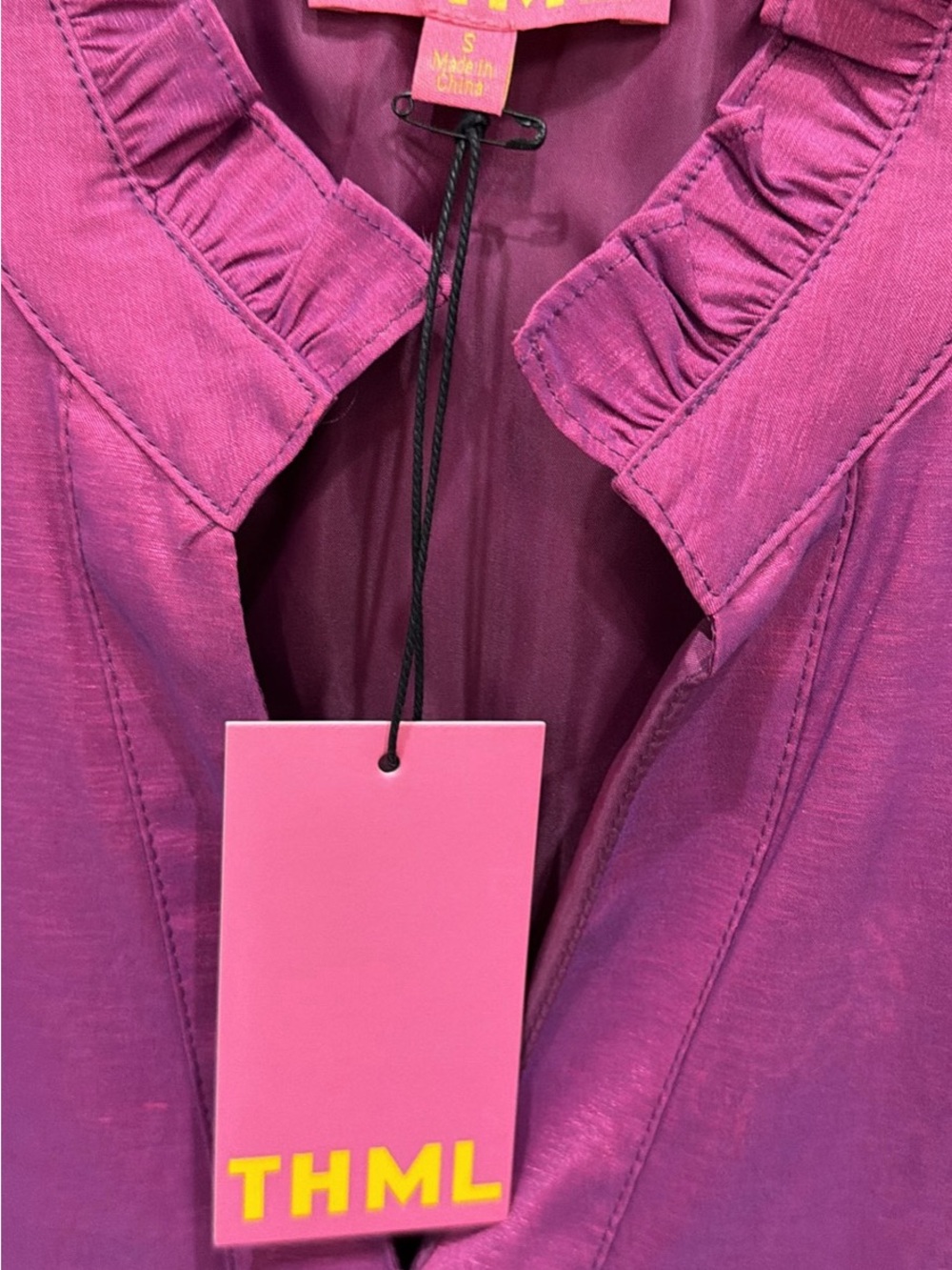 THML Sheen & Iridescent Purple Cocktail Dress - Picture 8 of 8